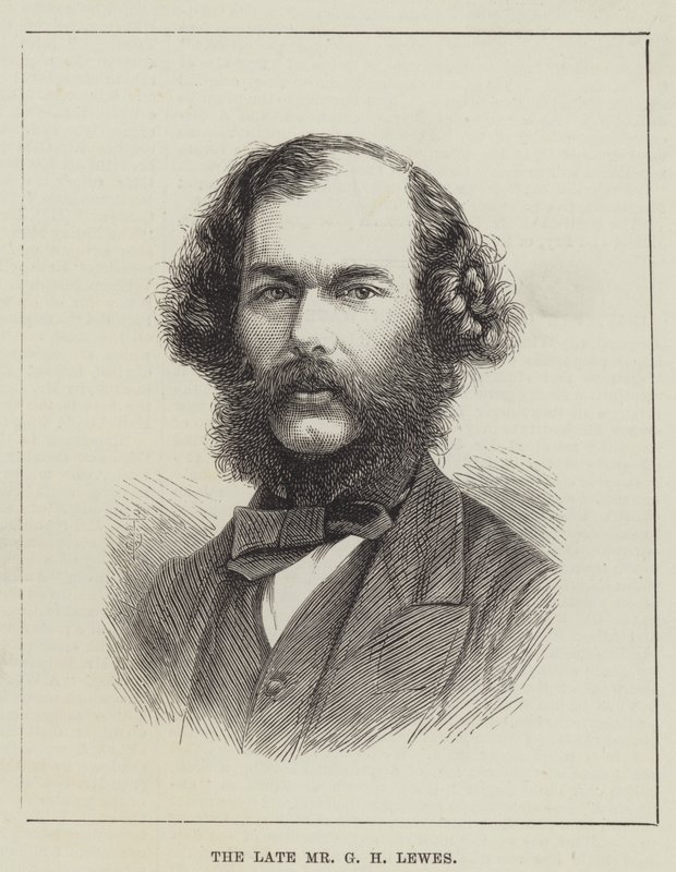 Der verstorbene Mr. G. H. Lewes (Gravur) von English School