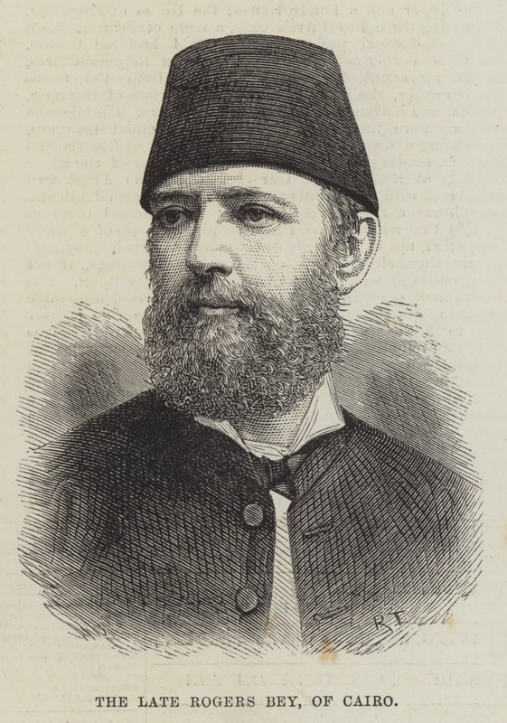 Der verstorbene Rogers Bey aus Kairo (Gravur) von English School