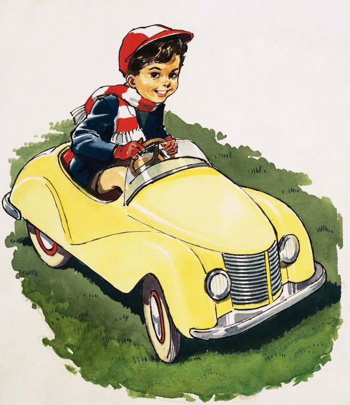 Der kleine Junge, der Autos liebte von English School