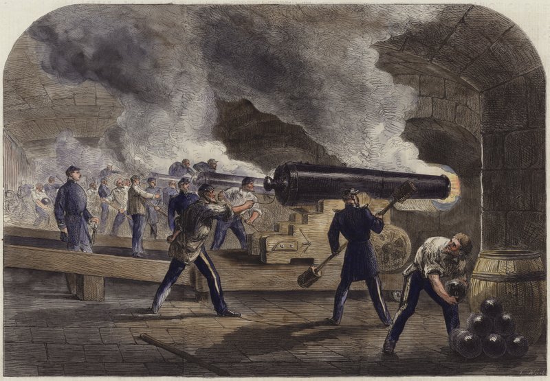 Die Hauptbatterie von Fort Sumter von English School