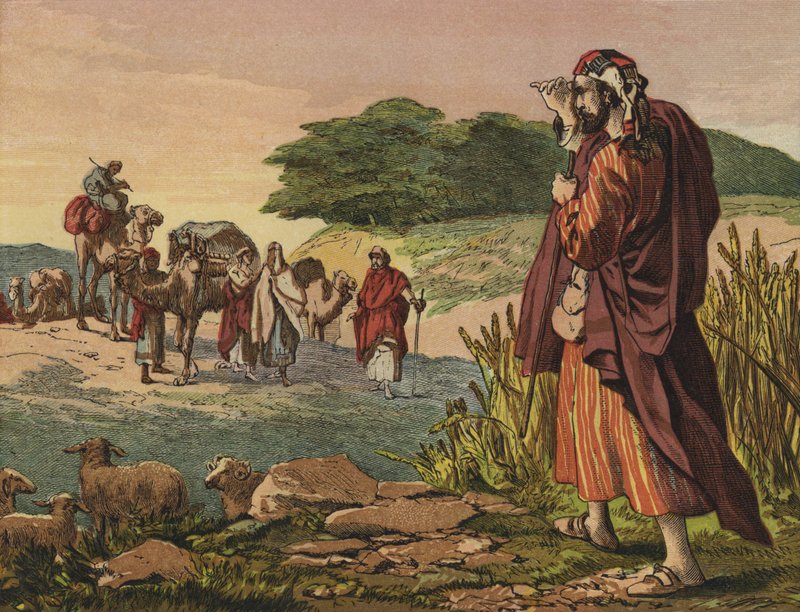 Das Treffen von Isaak und Rebekka von English School