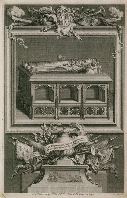 Das Denkmal von Heinrich V von English School