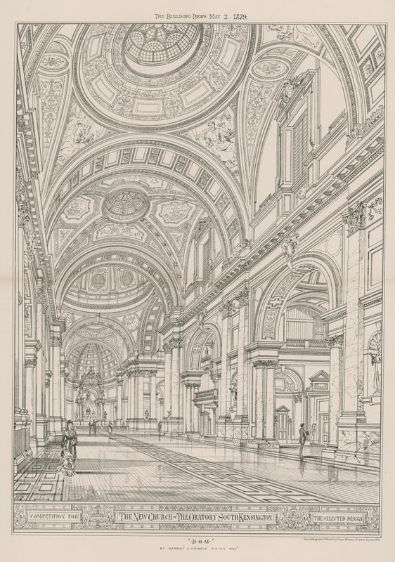 Die neue Kirche des Oratoriums von English School