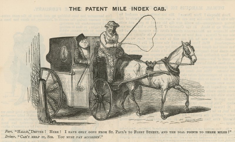 Das patentierte Meilenindex-Taxi von English School