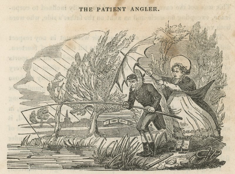 Der geduldige Angler von English School