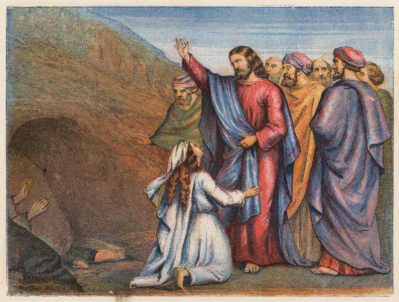 Die Auferweckung des Lazarus von English School