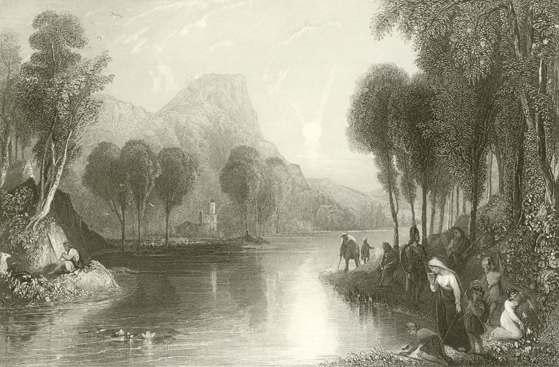 Der Fluss des Wassers des Lebens von English School