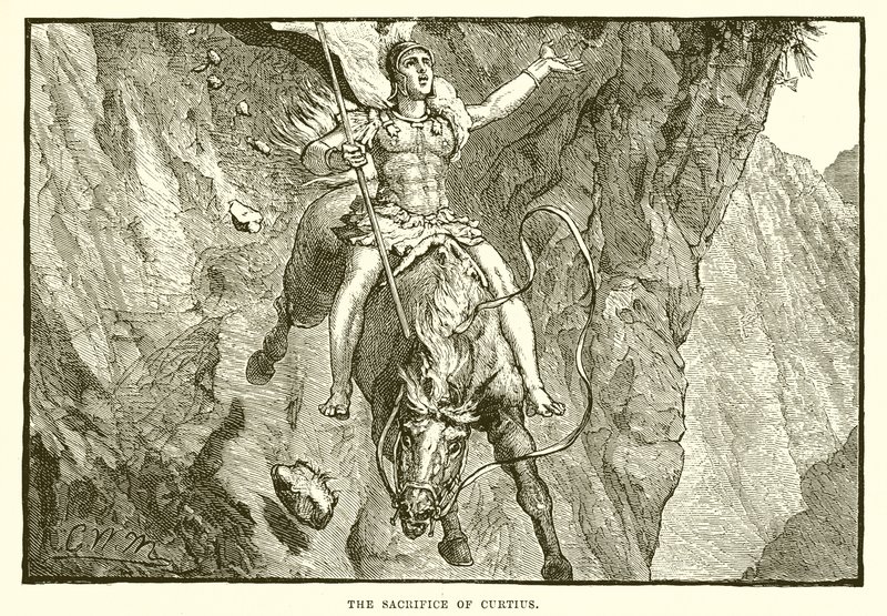 Das Opfer des Curtius von English School