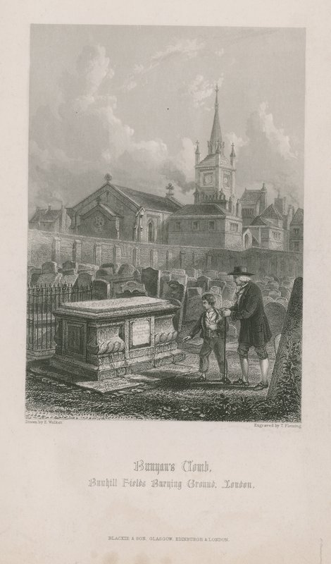 Das Grab von John Bunyan von English School