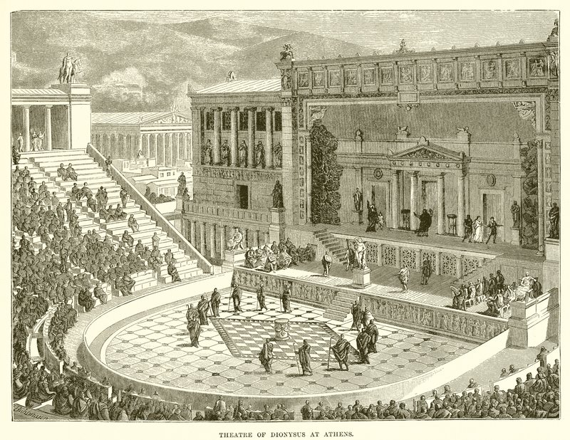 Theater des Dionysos in Athen von English School