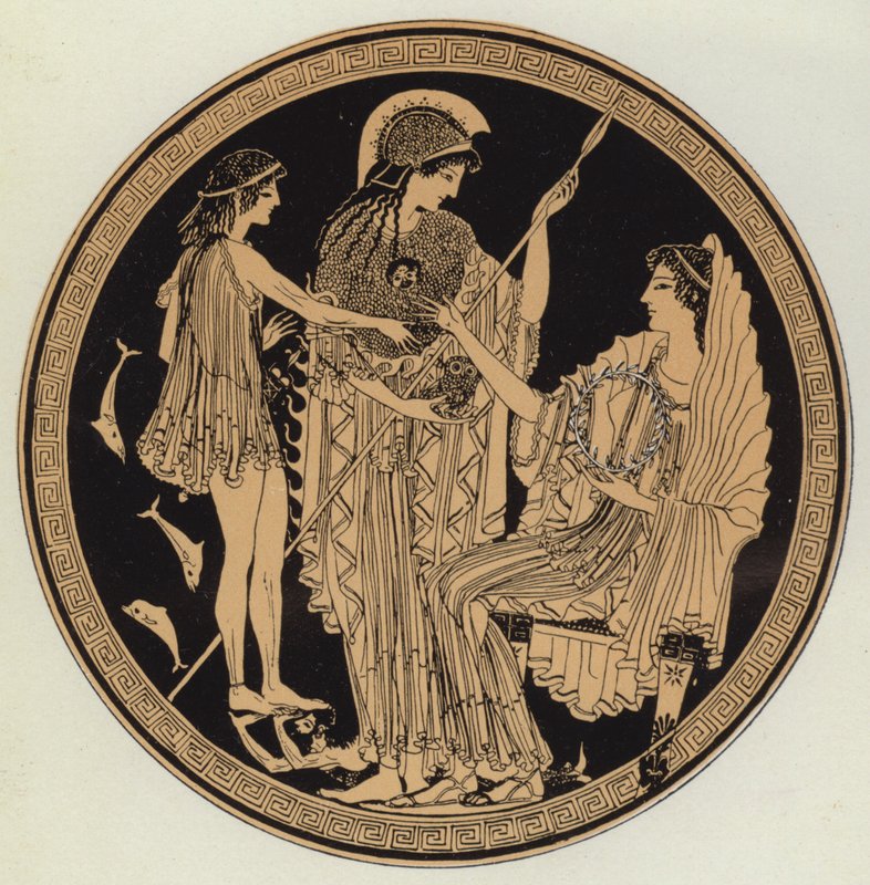 Theseus vor Amphitrite gebracht von English School