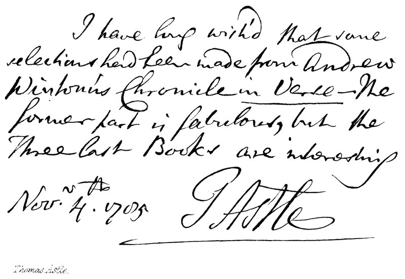 Thomas Astle von English School