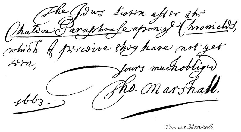 Thomas Marshall von English School