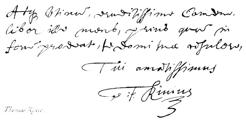 Thomas Ryves von English School