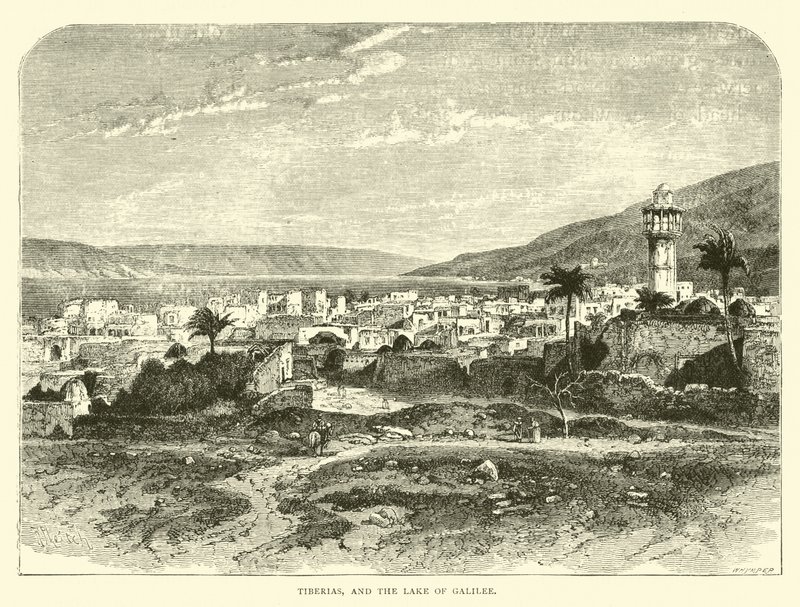 Tiberias und der See Genezareth von English School