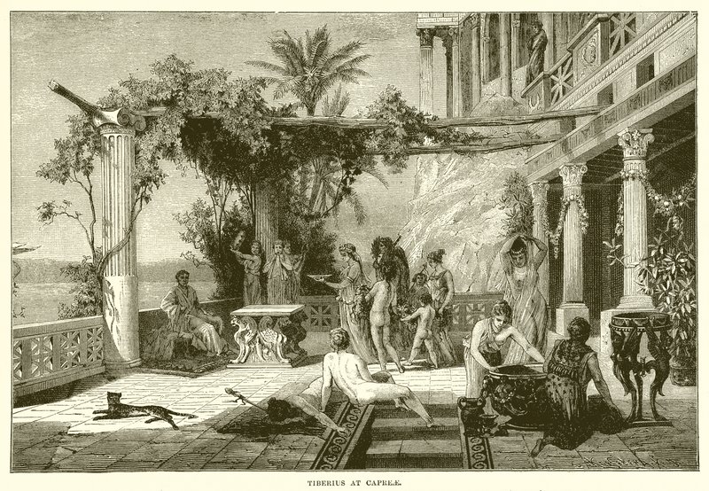 Tiberius auf Capri von English School