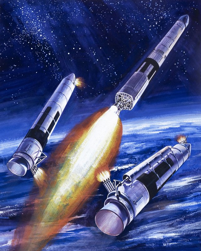 Titan IIIC-Raketenbooster von English School