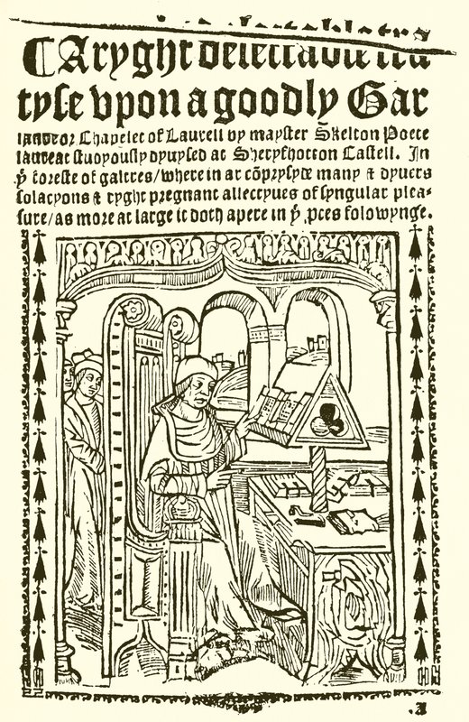 Titelseite von John Skeltons Goodly Garlande von English School