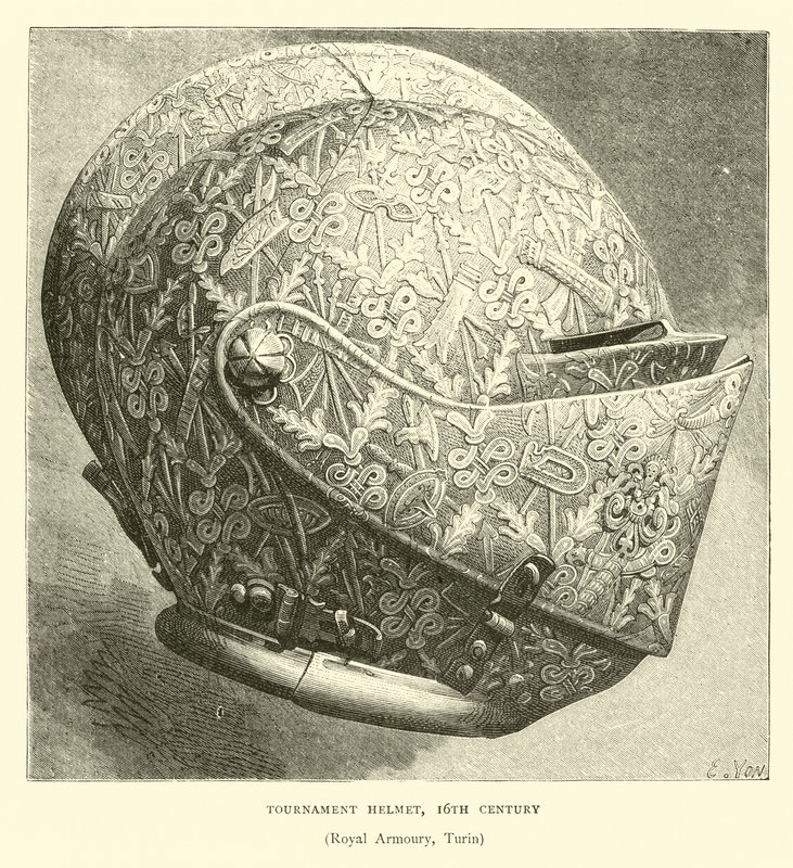 Turnierhelm, 16. Jahrhundert von English School