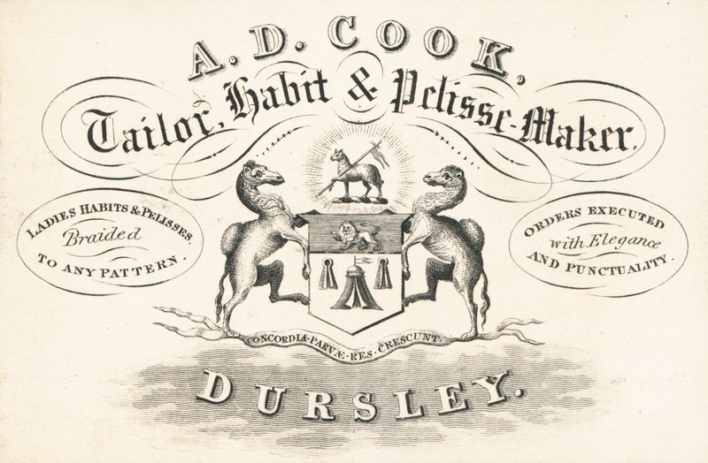Handelskarte, A D Cook von English School