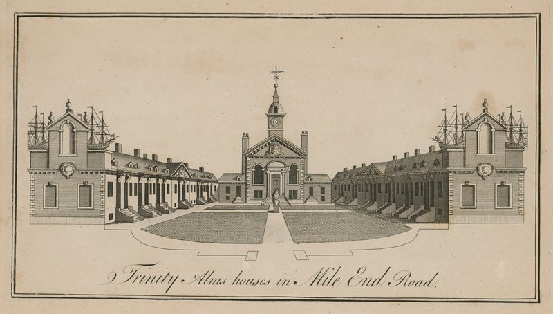Trinity Armenhäuser in Mile End Road von English School