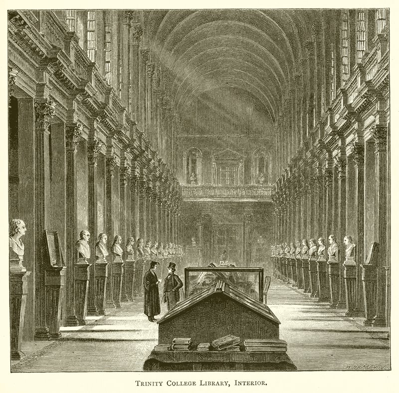 Bibliothek des Trinity College, Innenansicht von English School