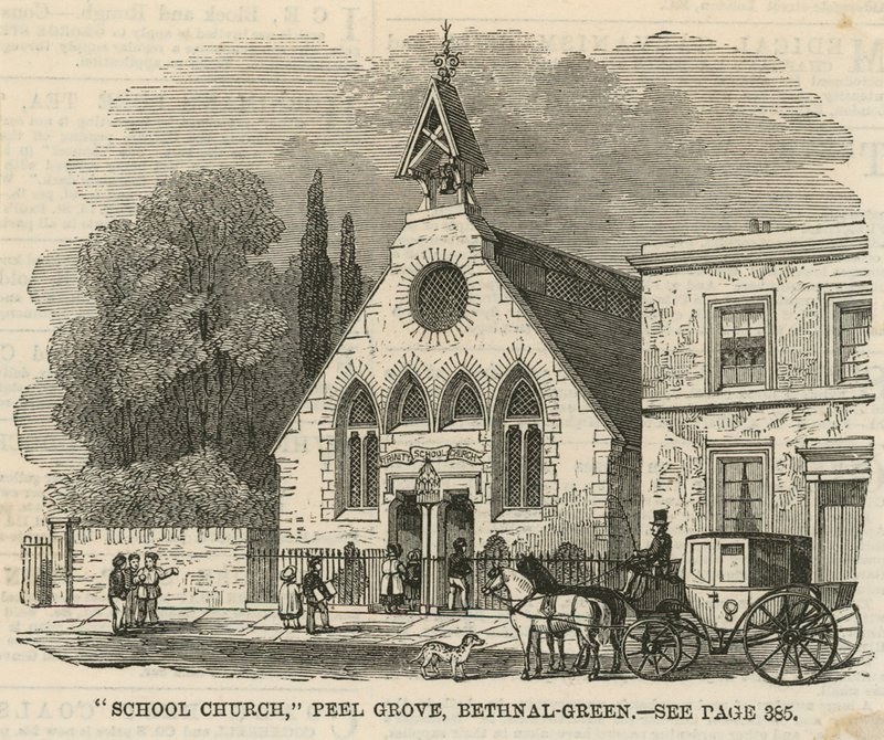 Trinity School Kirche in Bethnal Green von English School