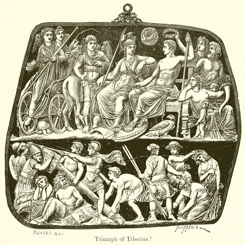 Triumph des Tiberius von English School
