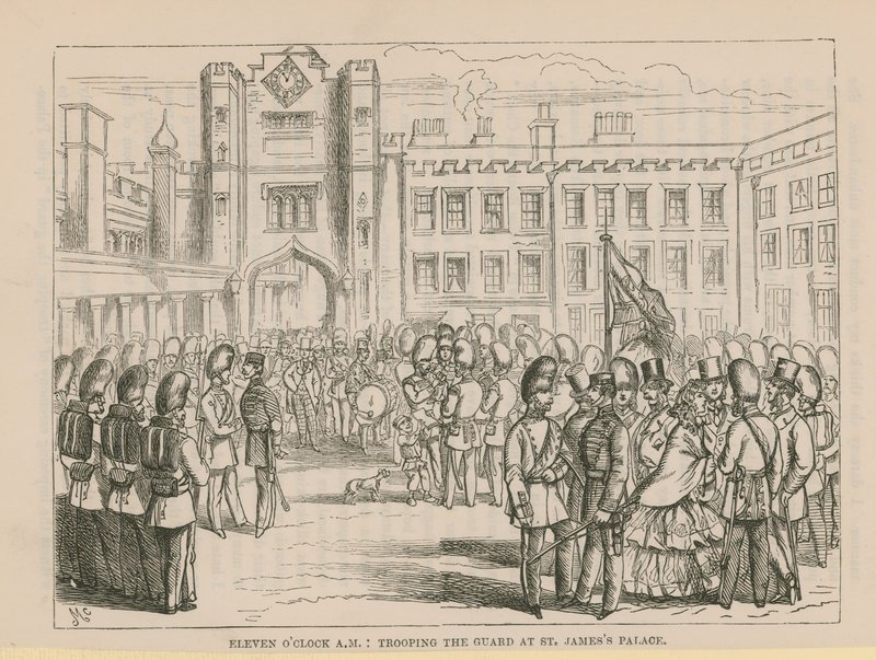 Wachablösung im St Jamess Palace von English School