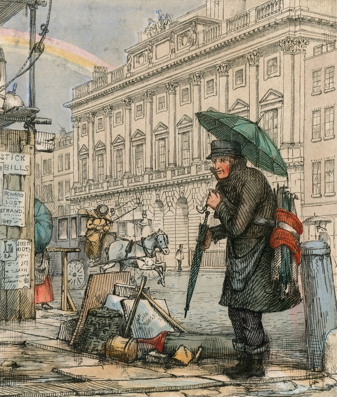 Regenschirme zu reparieren von English School