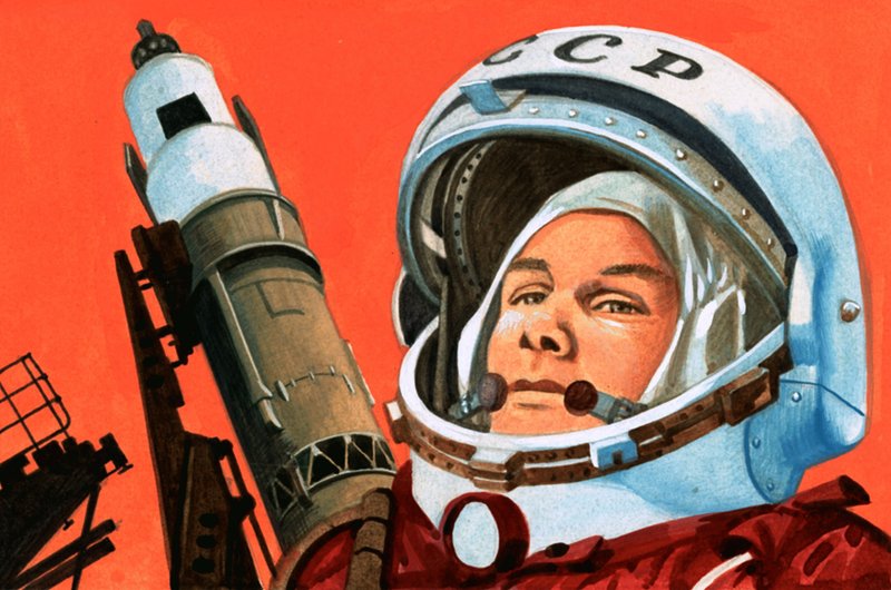 Unbekannter russischer Kosmonaut von English School