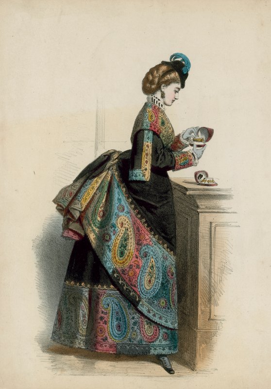 Viktorianische Modeplatte von English School
