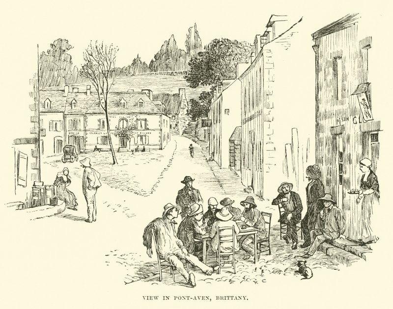 Ansicht in Pont-Aven, Bretagne von English School