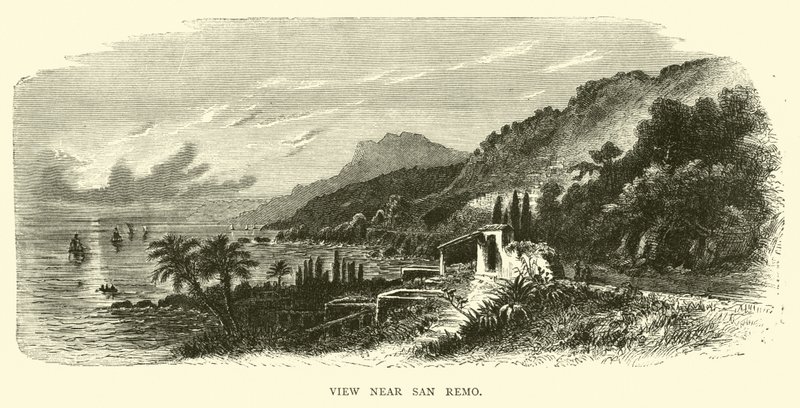 Aussicht in der Nähe von San Remo von English School