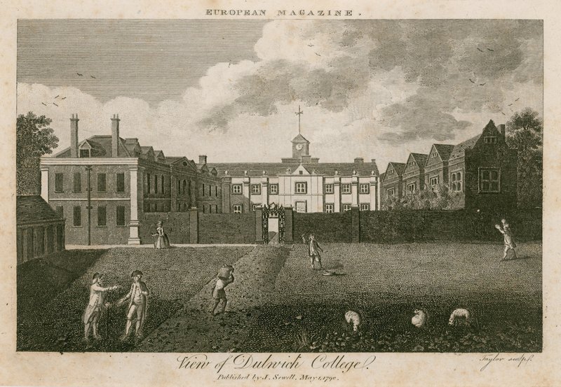 Ansicht des Dulwich College, London von English School