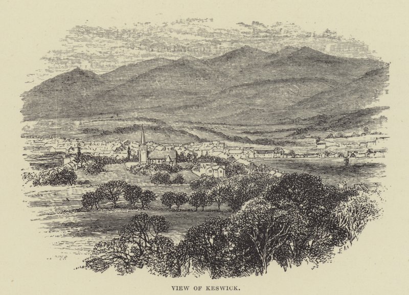 Ansicht von Keswick (Gravur) von English School