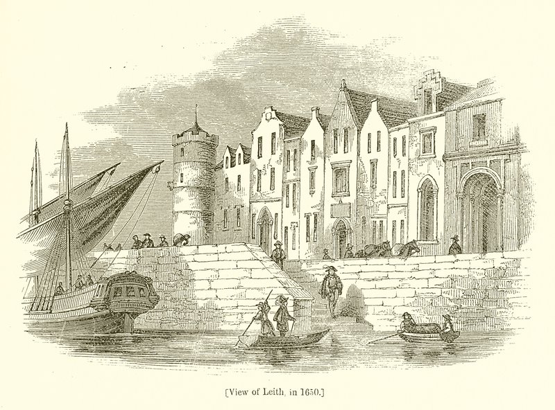 Ansicht von Leith, 1650 von English School