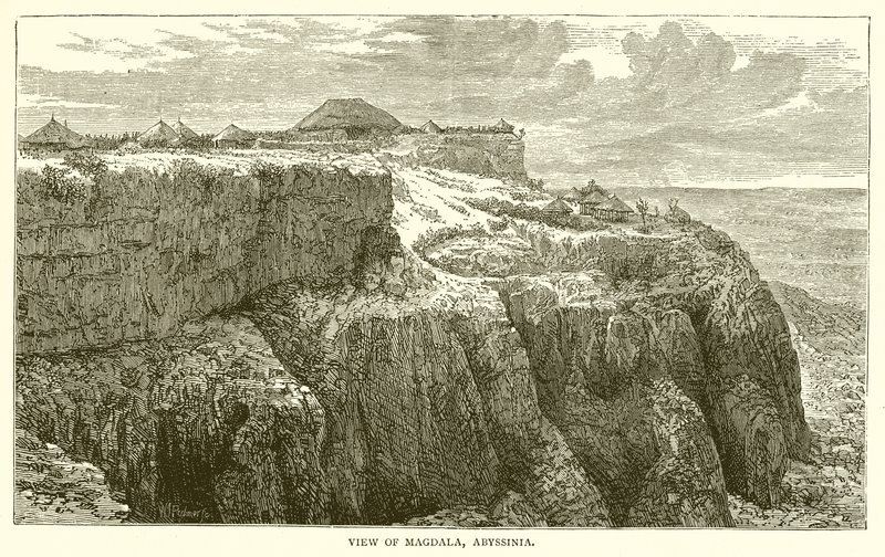 Ansicht von Magdala, Abessinien von English School