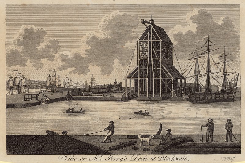 Ansicht von Perrys Werft in Blackwell von English School