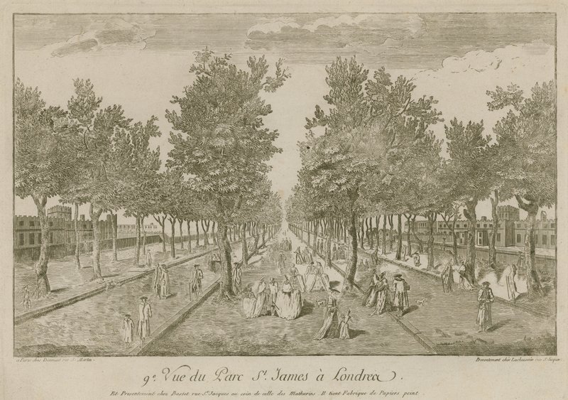 Ansicht des St Jamess Park, London von English School