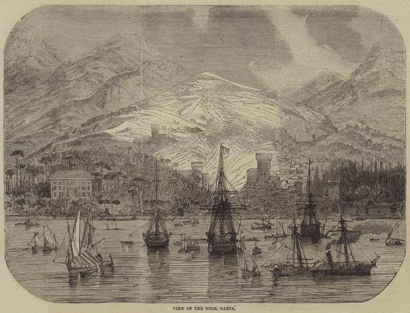 Ansicht des Moles, Gaeta von English School