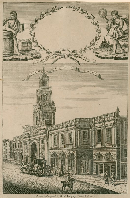 Ansicht der Royal Exchange, London von English School