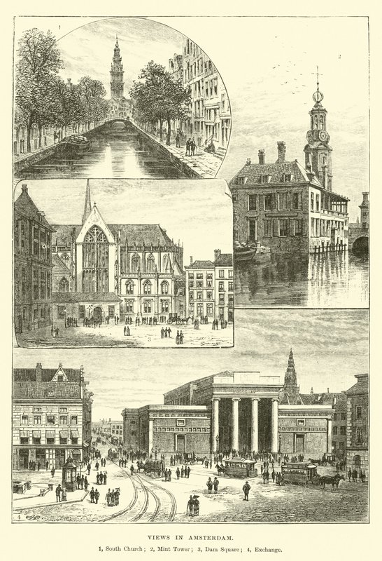 Ansichten in Amsterdam von English School