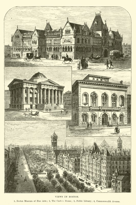 Ansichten von Boston von English School