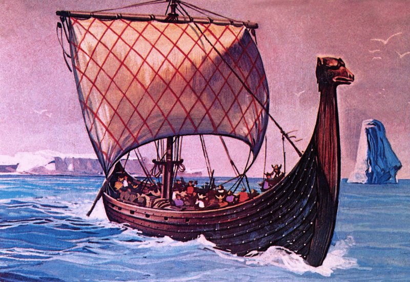Wikingerschiff von English School