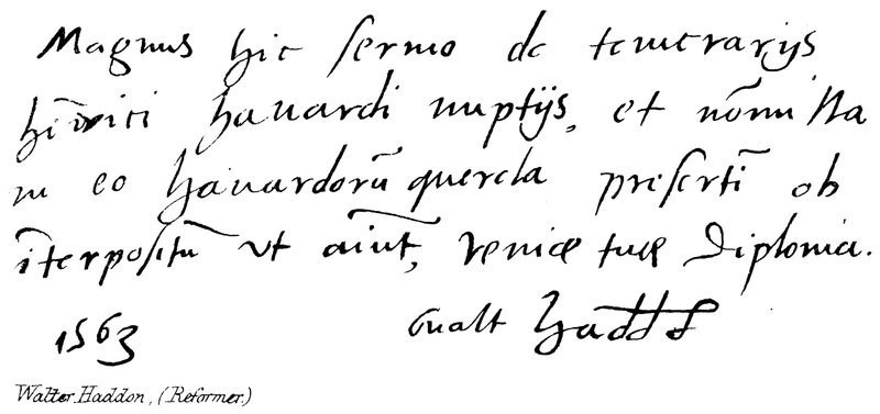 Walter Haddon (Reformator) von English School