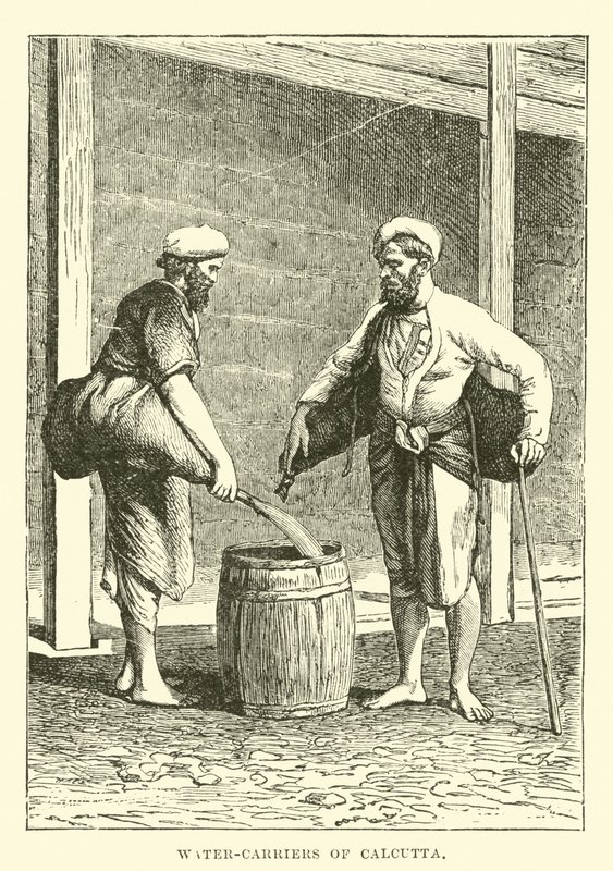 Wasserträger von Kalkutta von English School