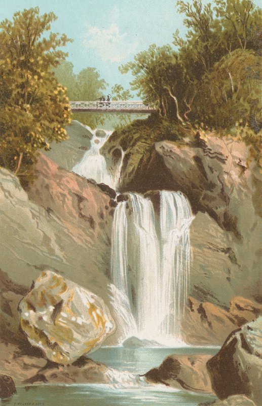 Wasserfall bei Inversnaid - Loch Lomond von English School