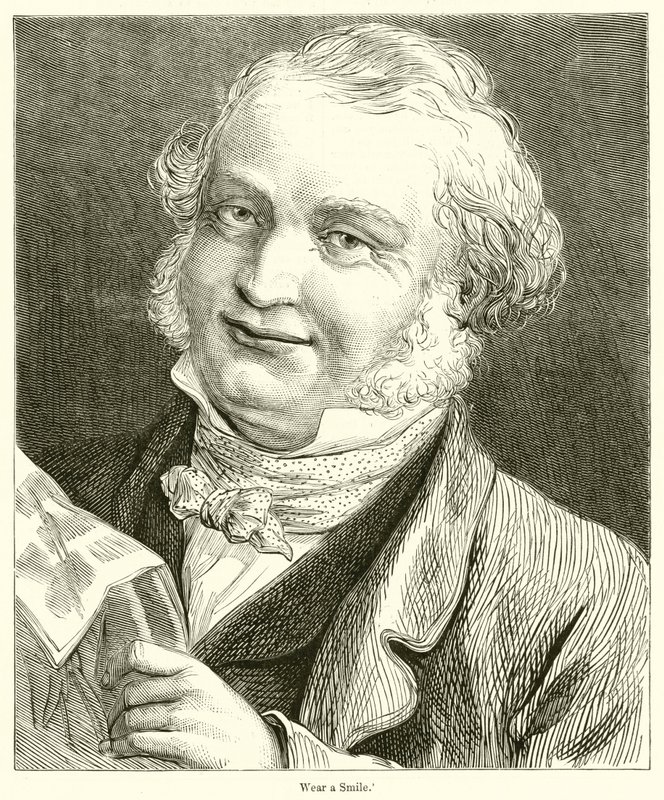 Trage ein Lächeln (Gravur) von English School
