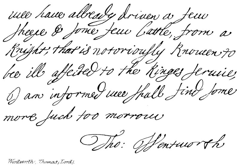 Thomas Wentworth (Lord) von English School